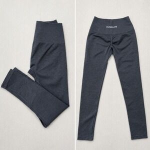 Alphalete Amplify Leggings Graphite Scrunch Butt Gray Womens S Workout Training
